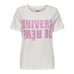 JACQUELINE DE YONG T shirt /Rose Femme JDY Kitty. Coloris disponibles : Blanc