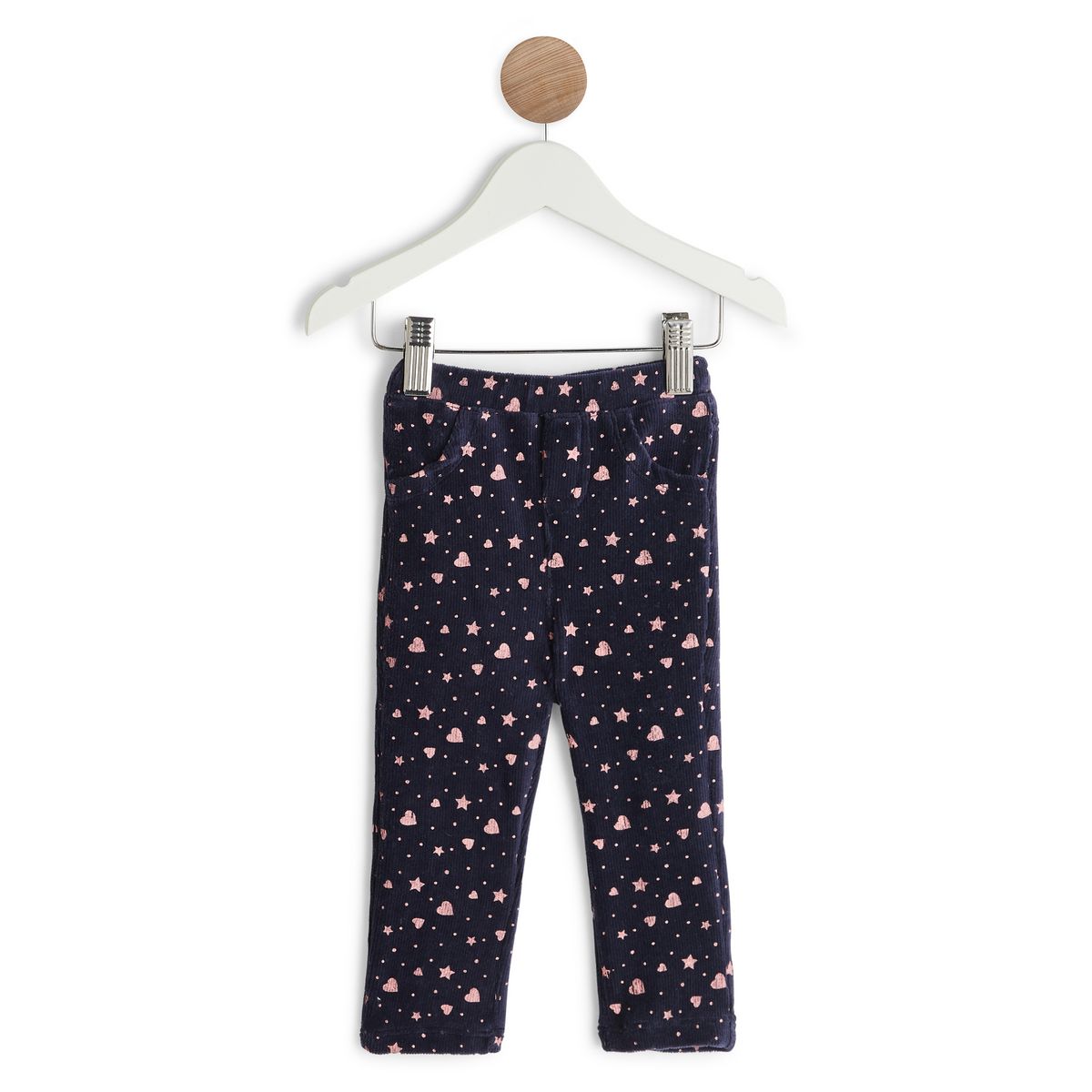 INEXTENSO Tregging en velours bébé fille