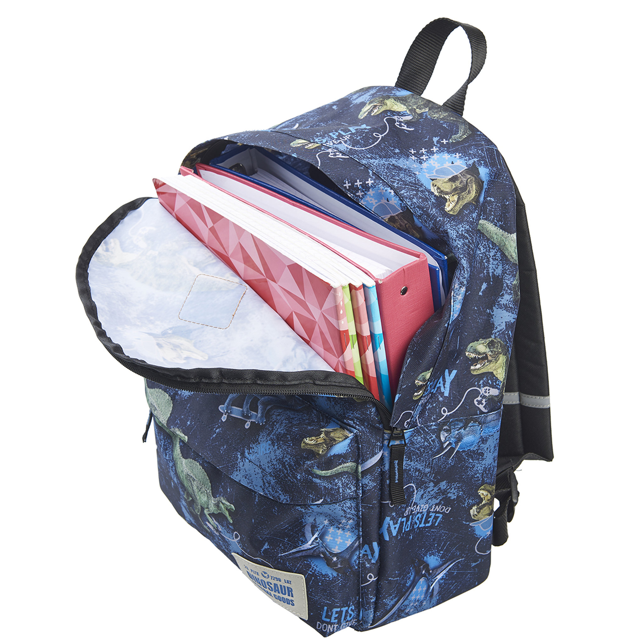 Voir la diapositive 6 : Sac à dos 1 compartiment bleu SKOOTER DINOGRAMES