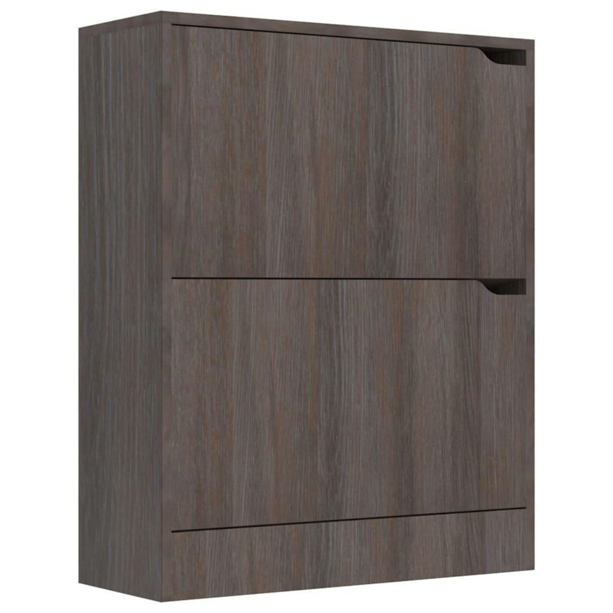 VIDAXL Armoire a chaussures 2 portes Chene sonoma gris Bois ingenierie
