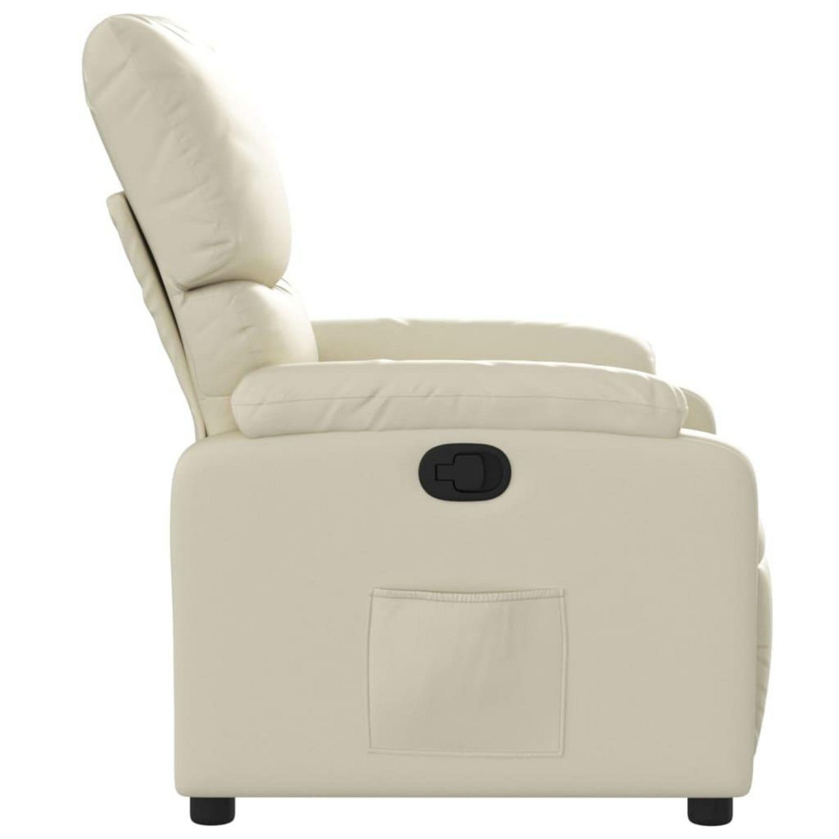 VIDAXL Fauteuil inclinable Creme Similicuir