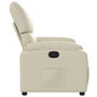 Voir la diapositive 4 : VIDAXL Fauteuil inclinable Creme Similicuir