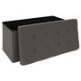 Voir la diapositive 3 : Paris Prix Banc Pliable & Coffre  Eleonor  76cm Gris