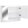 VIDAXL Armoire a miroir de salle de bain LED Blanc 80x15x60 cm MDF