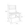 Voir la diapositive 6 : SWEEEK Lot de 4 chaises de jardin Ocara. cannage et bois. L 61 x 51 x 85cm