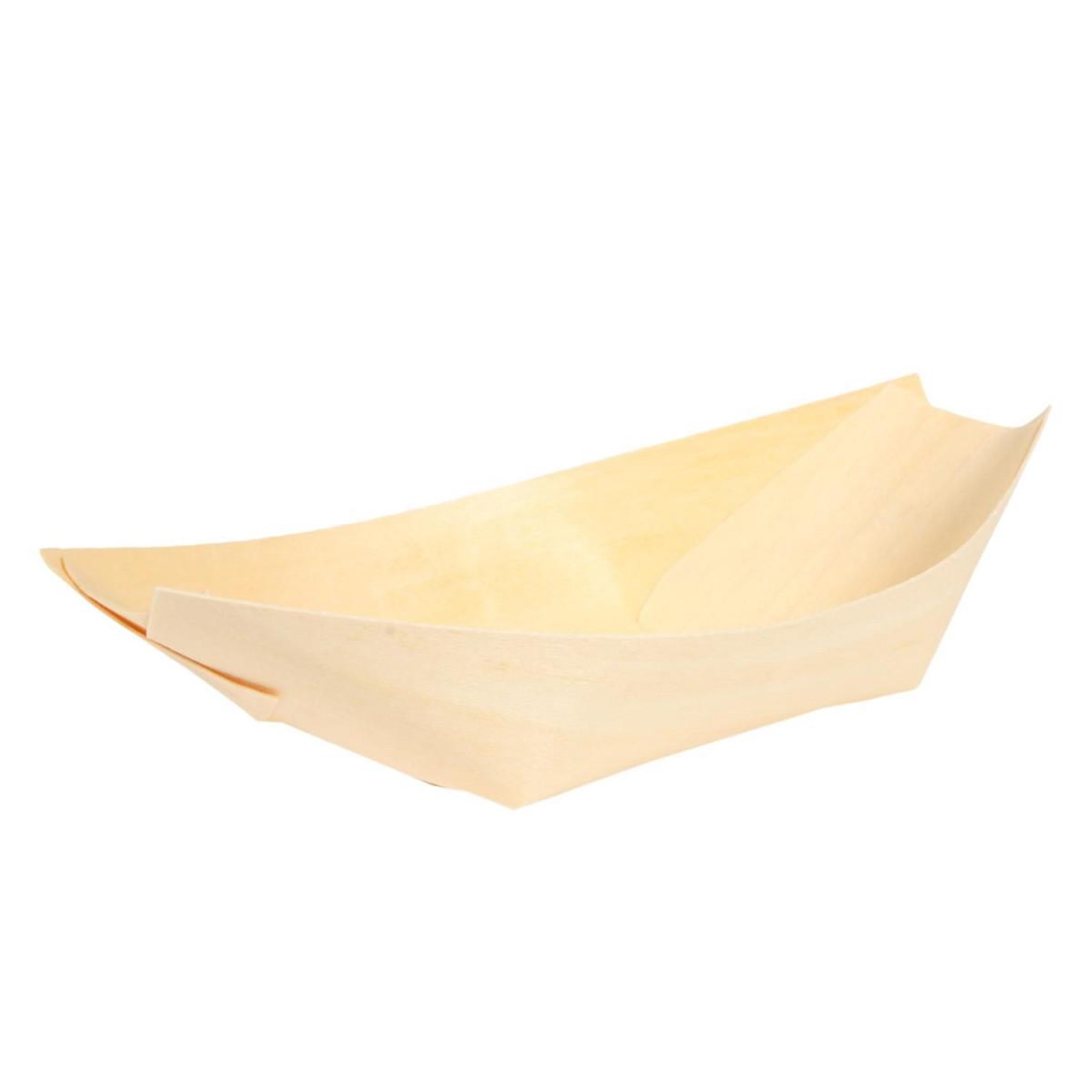 Voir la diapositive 3 : COOK CONCEPT Lot de 24 Barquettes Carton  Bateau  13cm Naturel
