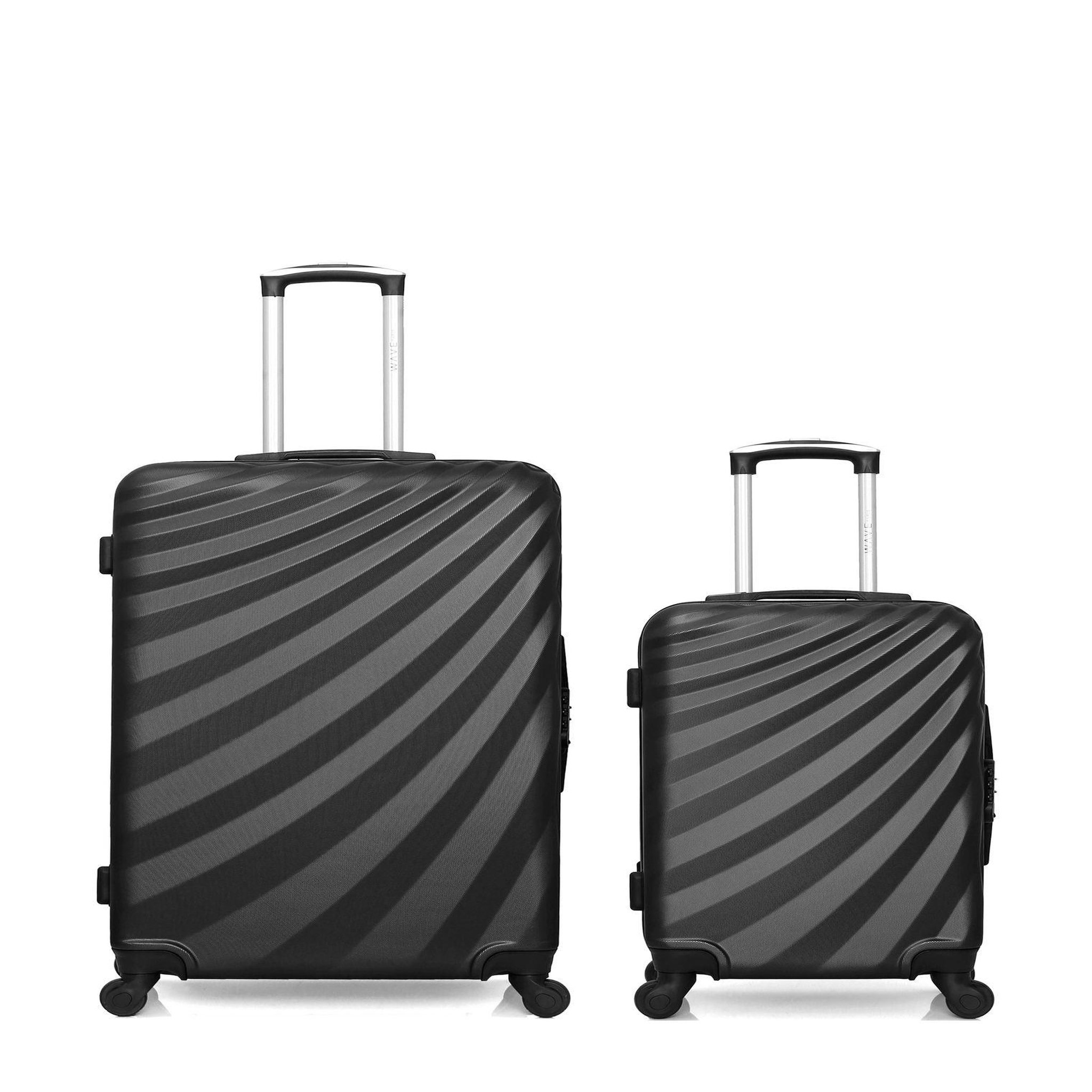 WAVE PARIS WAVE PARIS - LOT DE 2 - Valises grand format et cabine DANUBE. Coloris disponibles : Orange, Gris, Bleu, Rouge