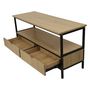 Voir la diapositive 4 : Habitat et Jardin Meuble TV avec tiroir style industriel  Detroit  - 113 x 40 x 55 cm - Beige