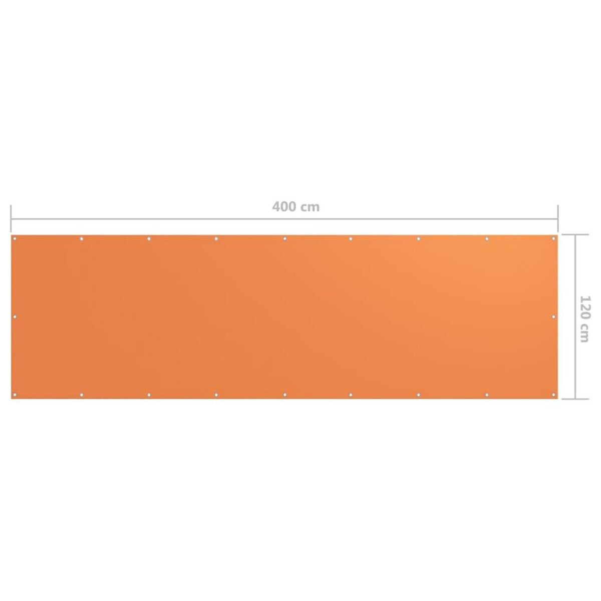 VIDAXL Ecran de balcon Orange 120x400 cm Tissu Oxford