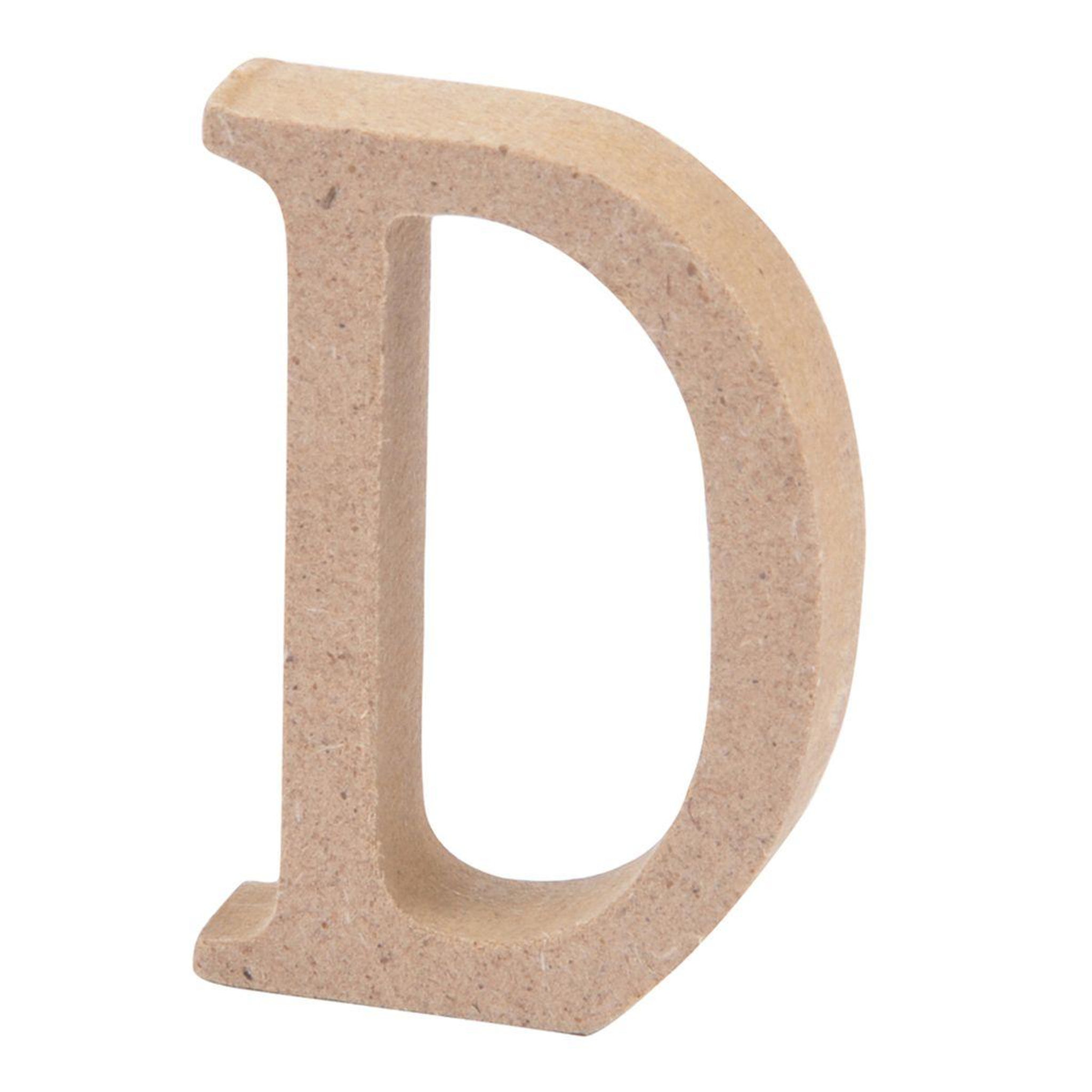 HOMEA Lettre à Décorer  D  5cm Naturel