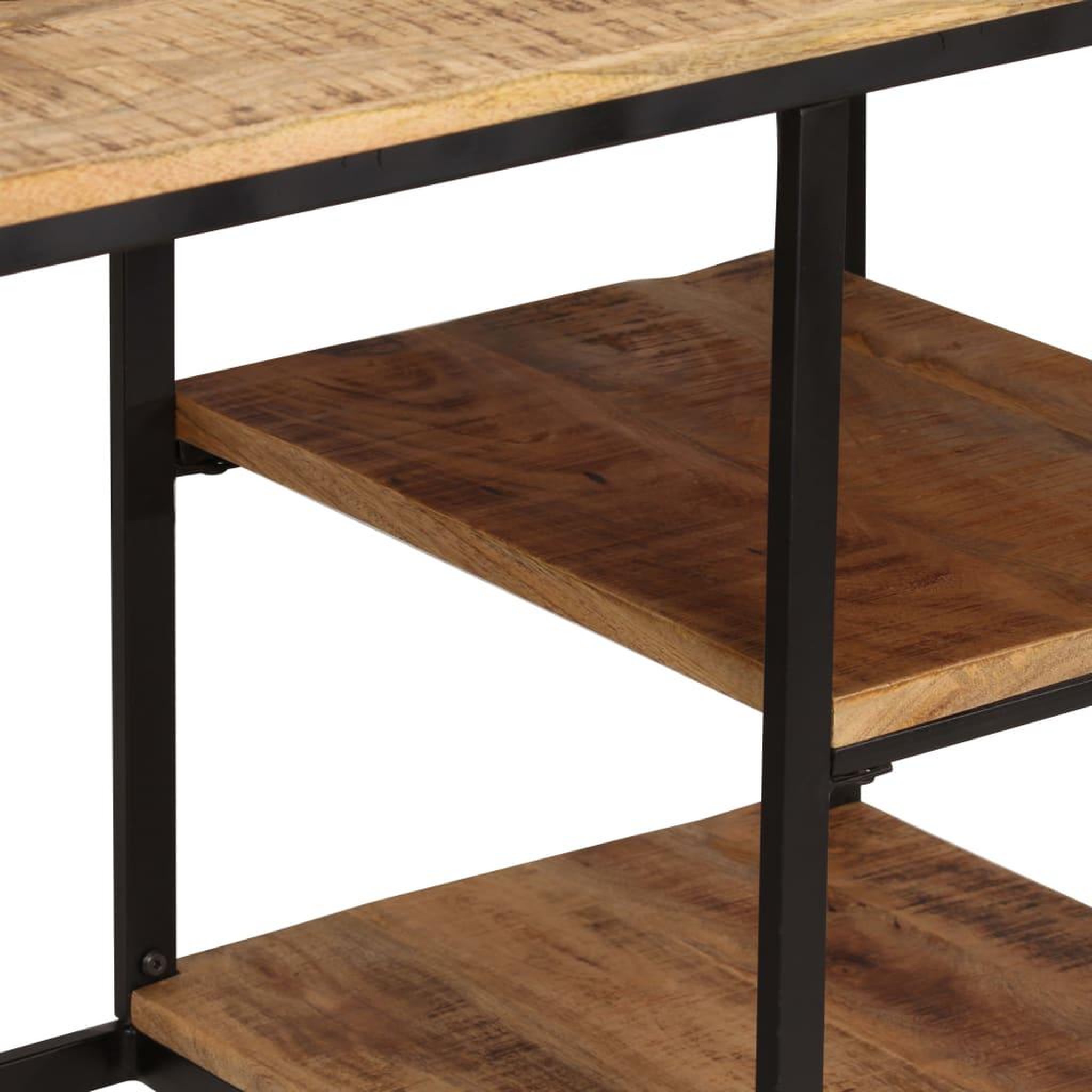 Voir la diapositive 4 : VIDAXL Bureau avec tabouret pliant Bois de manguier massif 115x50x76cm
