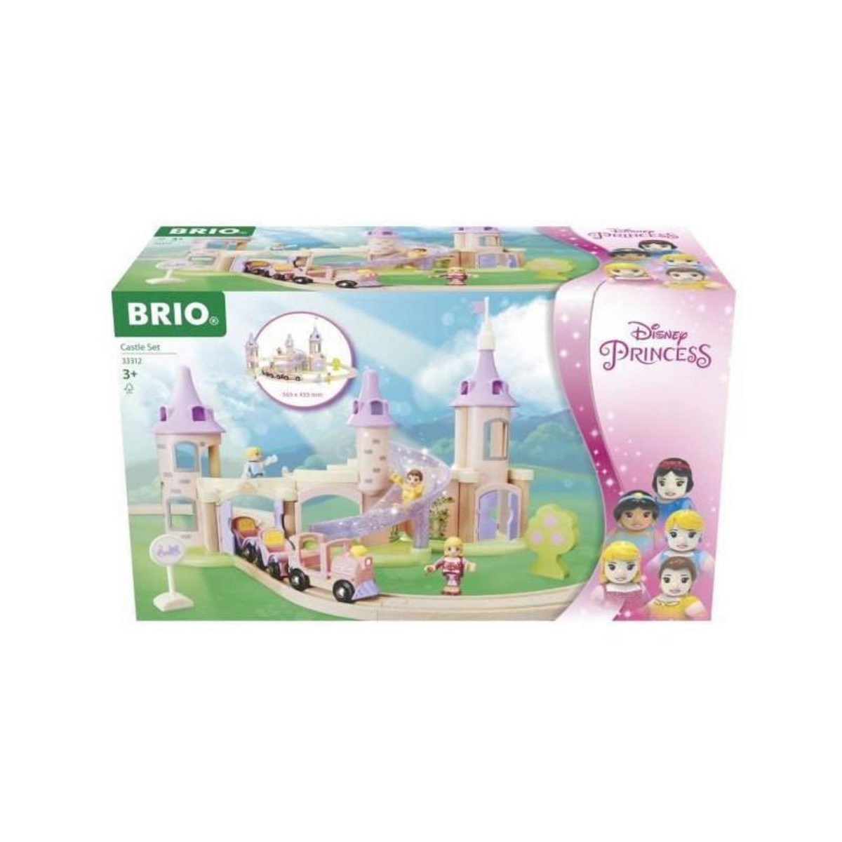 Brio DISNEY Brio Circuit Chateau Princesses - Coffret 18 pieces - Circuit de train en bois - Ravensburger - Des 3 ans - 33312