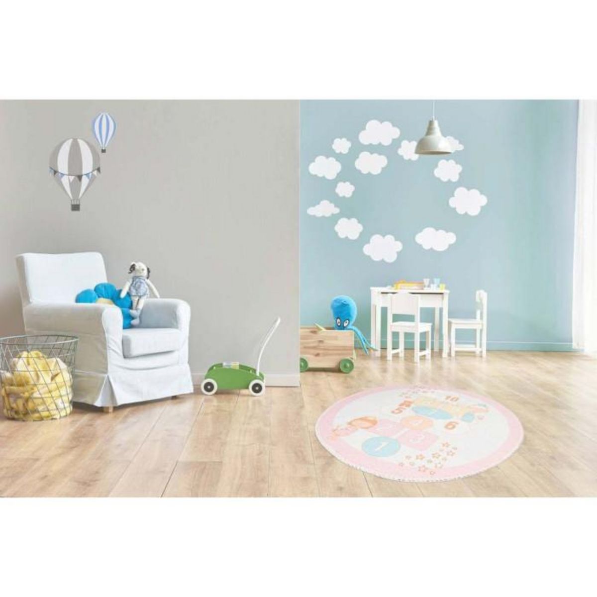 Paris Prix Tapis Enfant Imprimé  Playground  160cm Rose