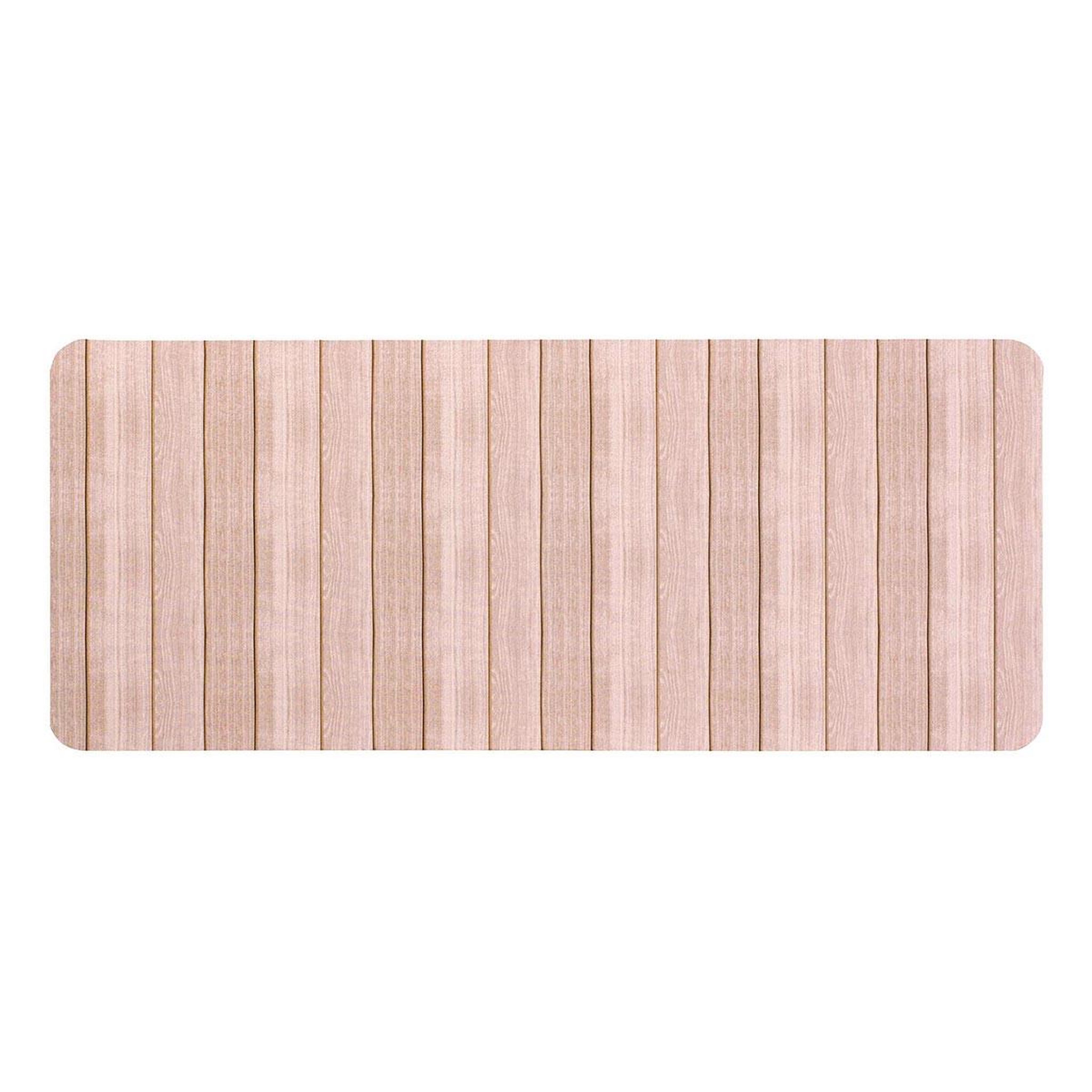 Douceur d'Intérieur Tapis de bain imprimé  calista  50x120cm naturel
