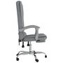 Voir la diapositive 4 : VIDAXL Fauteuil de massage inclinable de bureau Gris clair Tissu