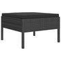 Voir la diapositive 3 : VIDAXL Salon de jardin 12 pcs avec coussins resine tressee noir