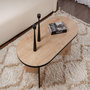 Voir la diapositive 4 : Habitat et Jardin Table basse en bois  Sable  119 x 60 x 40 cm - Chêne saphir