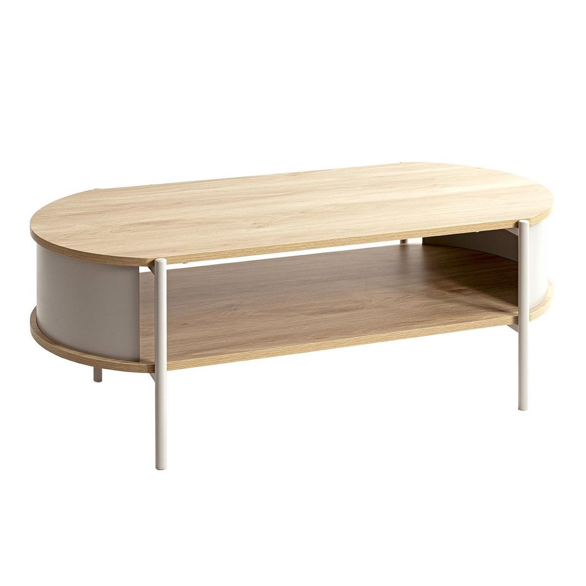Paris Prix Table basse design  morphee  100cm naturel & gris