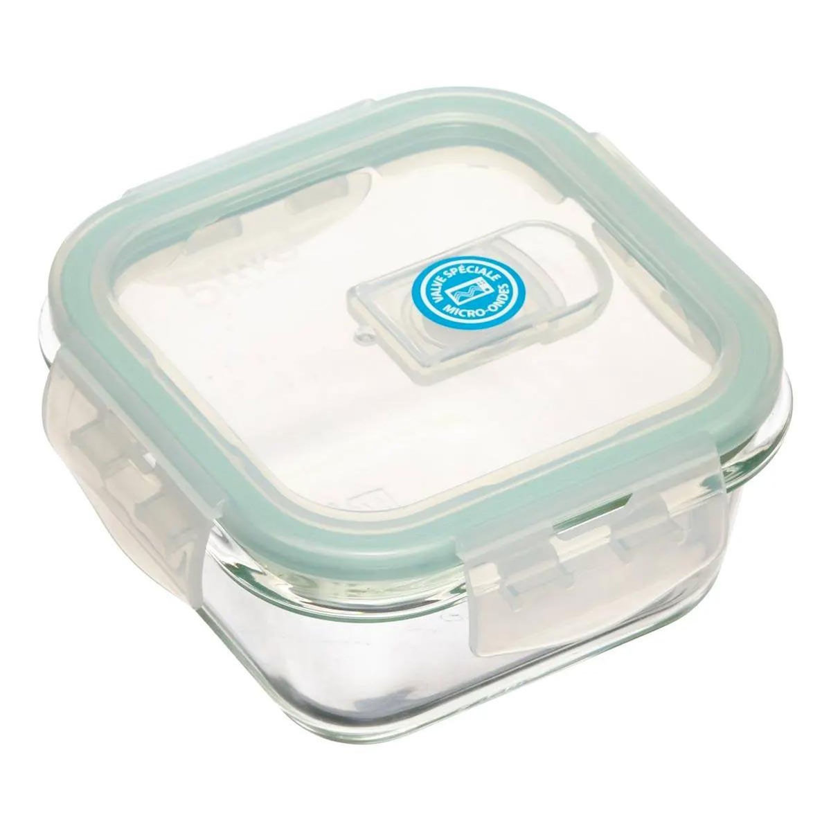 FIVE Boîte de Conservation Carrée  Clipeat  330ml Bleu