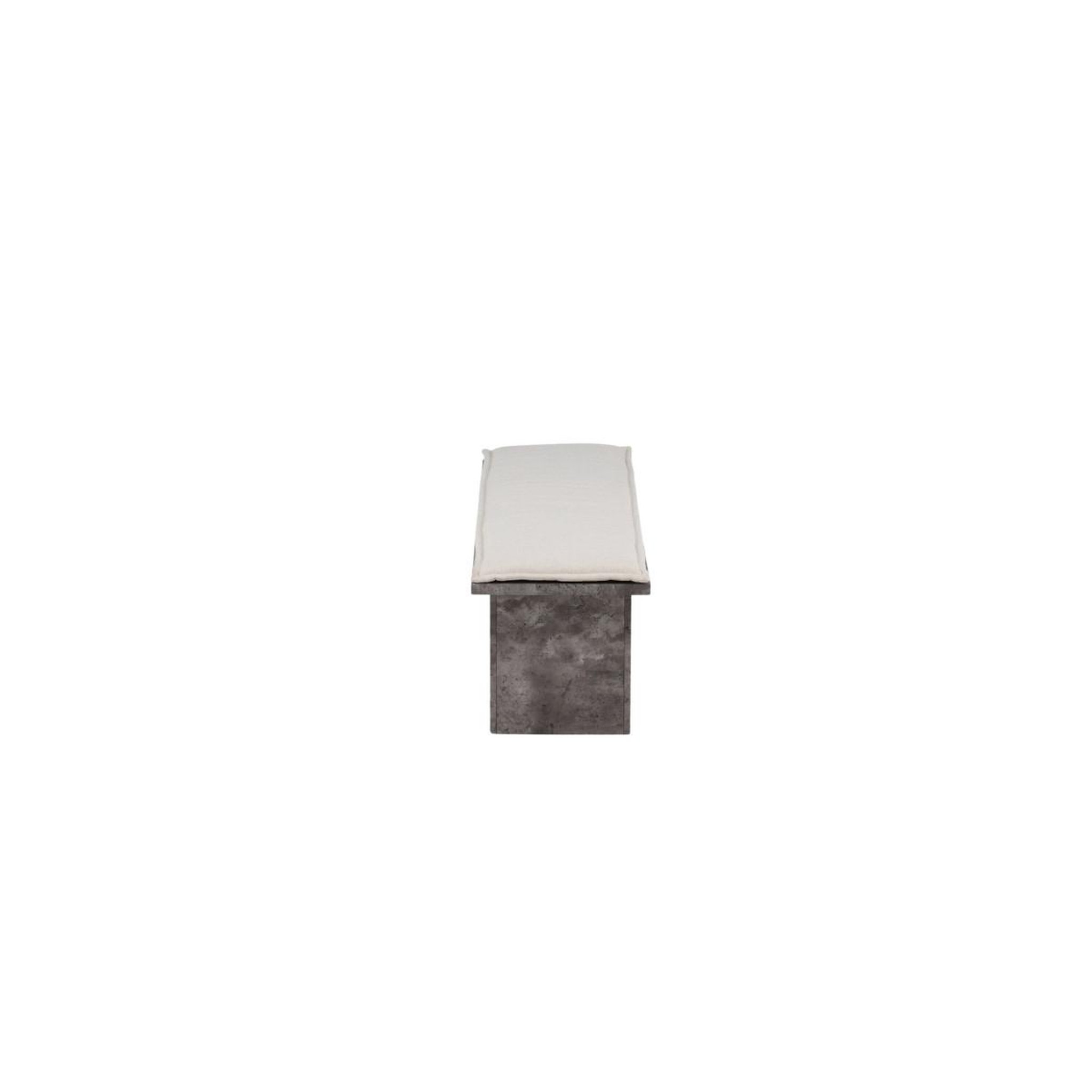 Voir la diapositive 4 : Paris Prix Banc design & coussin  kellogg  160cm gris