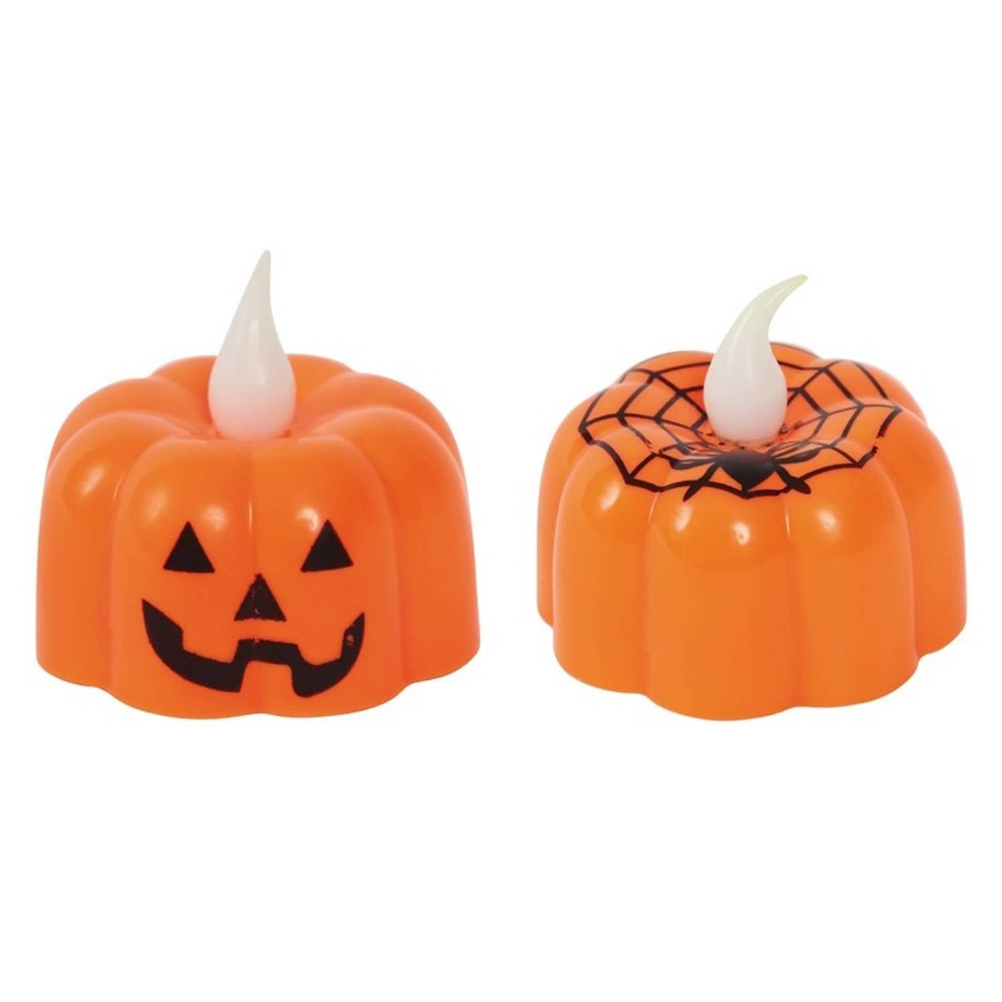 FIESTA GUIRCA Petite Bougie Led citrouille Halloween orange (x1)