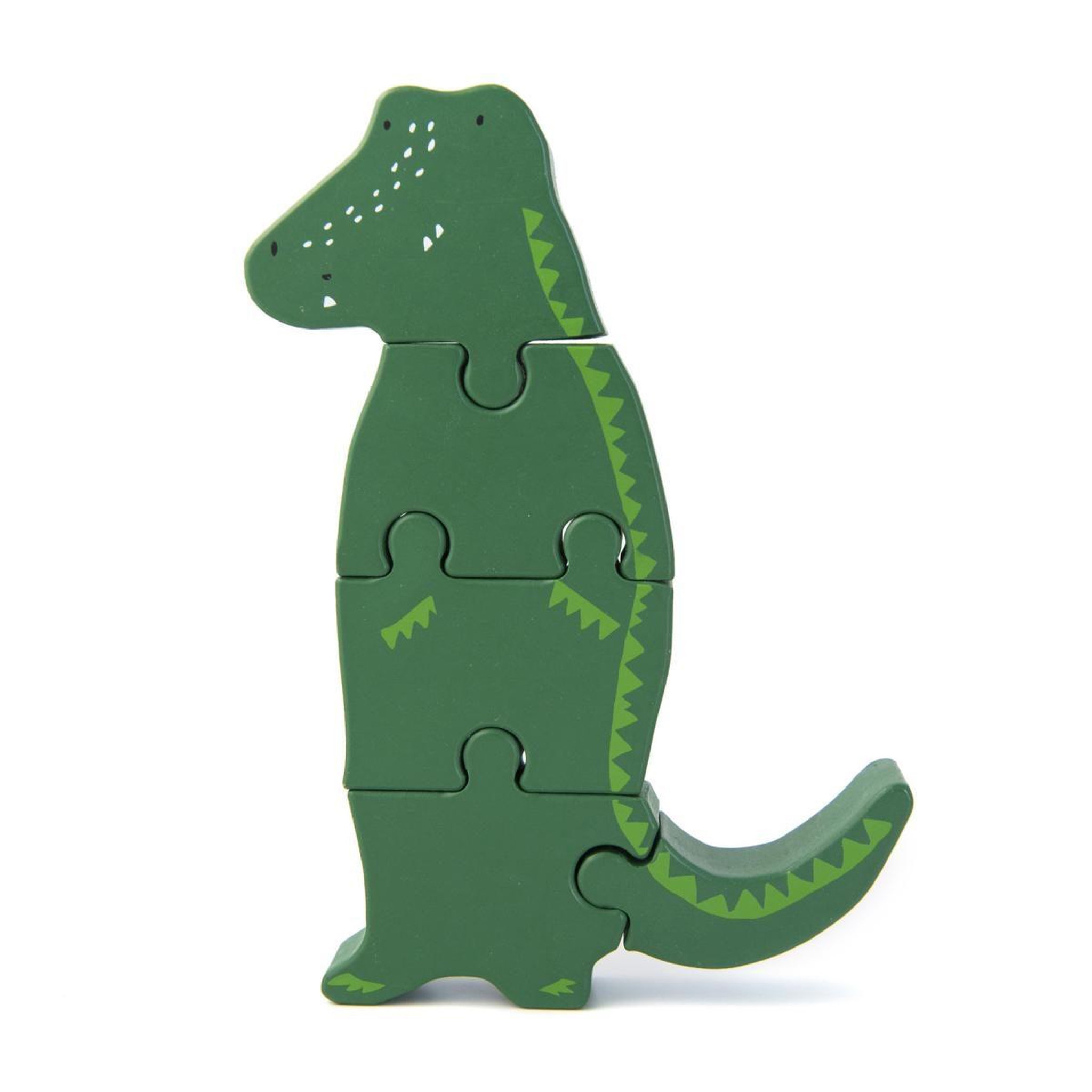 Trixie Puzzle formes animaux en bois - mr crocodile