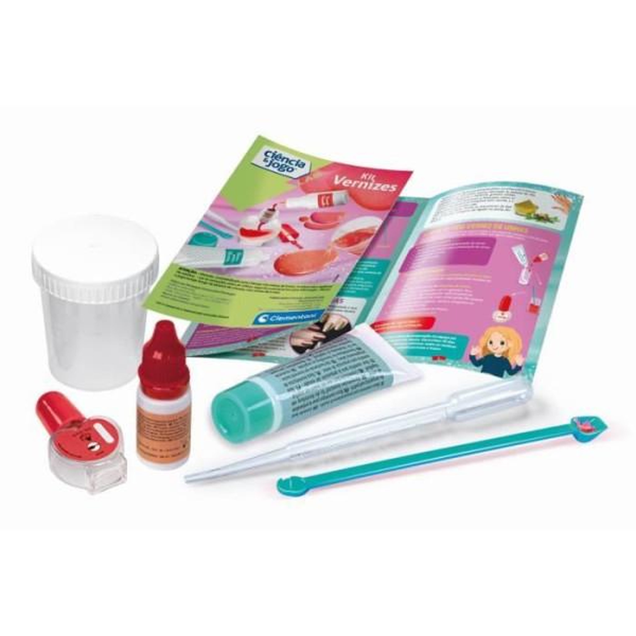 Voir la diapositive 4 : CLEMENTONI Clementoni - sciences et jeu - mini labo des ongles - crée ton propre vernis a ongles - des 8 ans