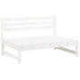 Voir la diapositive 3 : VIDAXL Salon de jardin 5 pcs blanc bois massif de pin