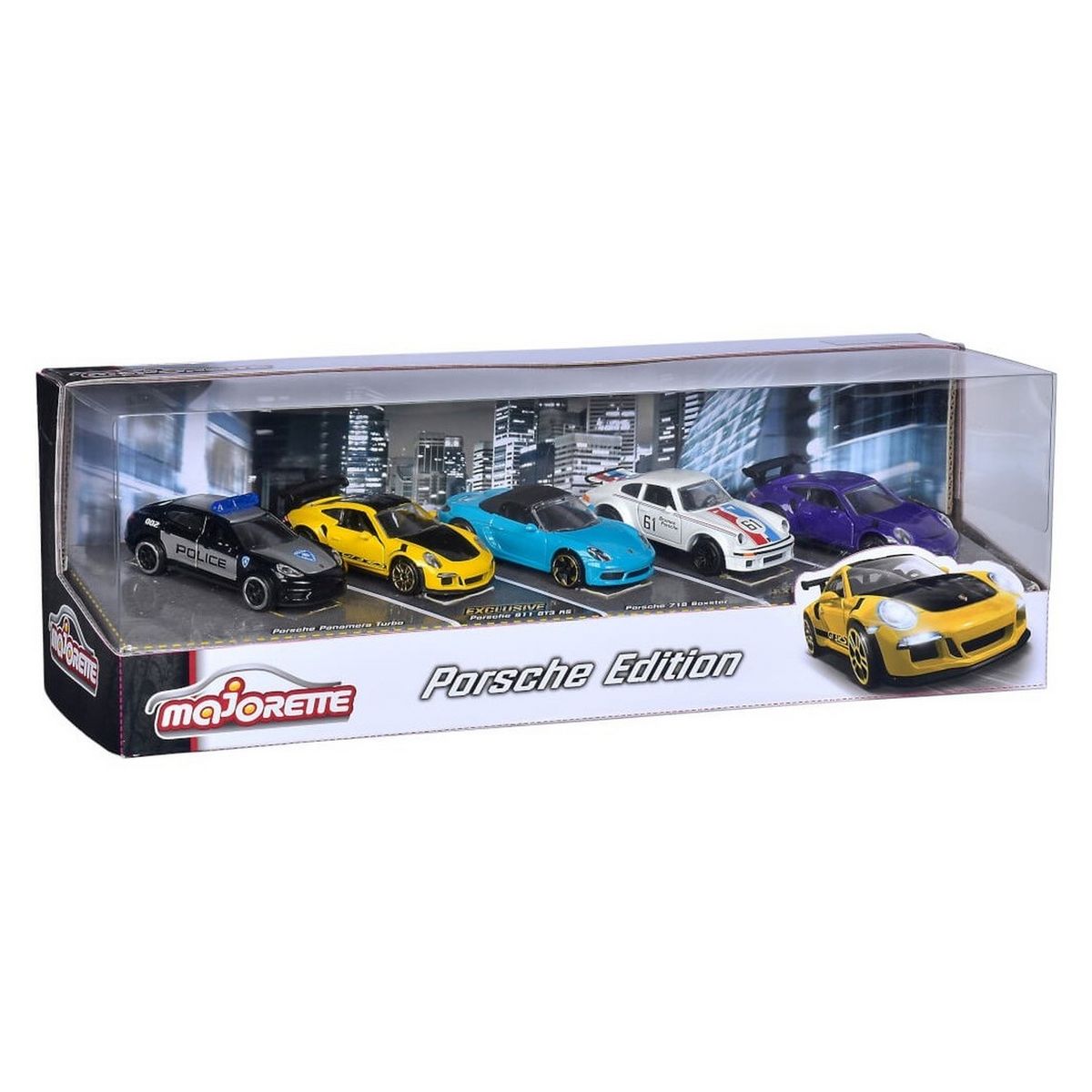 MAJORETTE Pack 5 miniatures 1/64e Porsche