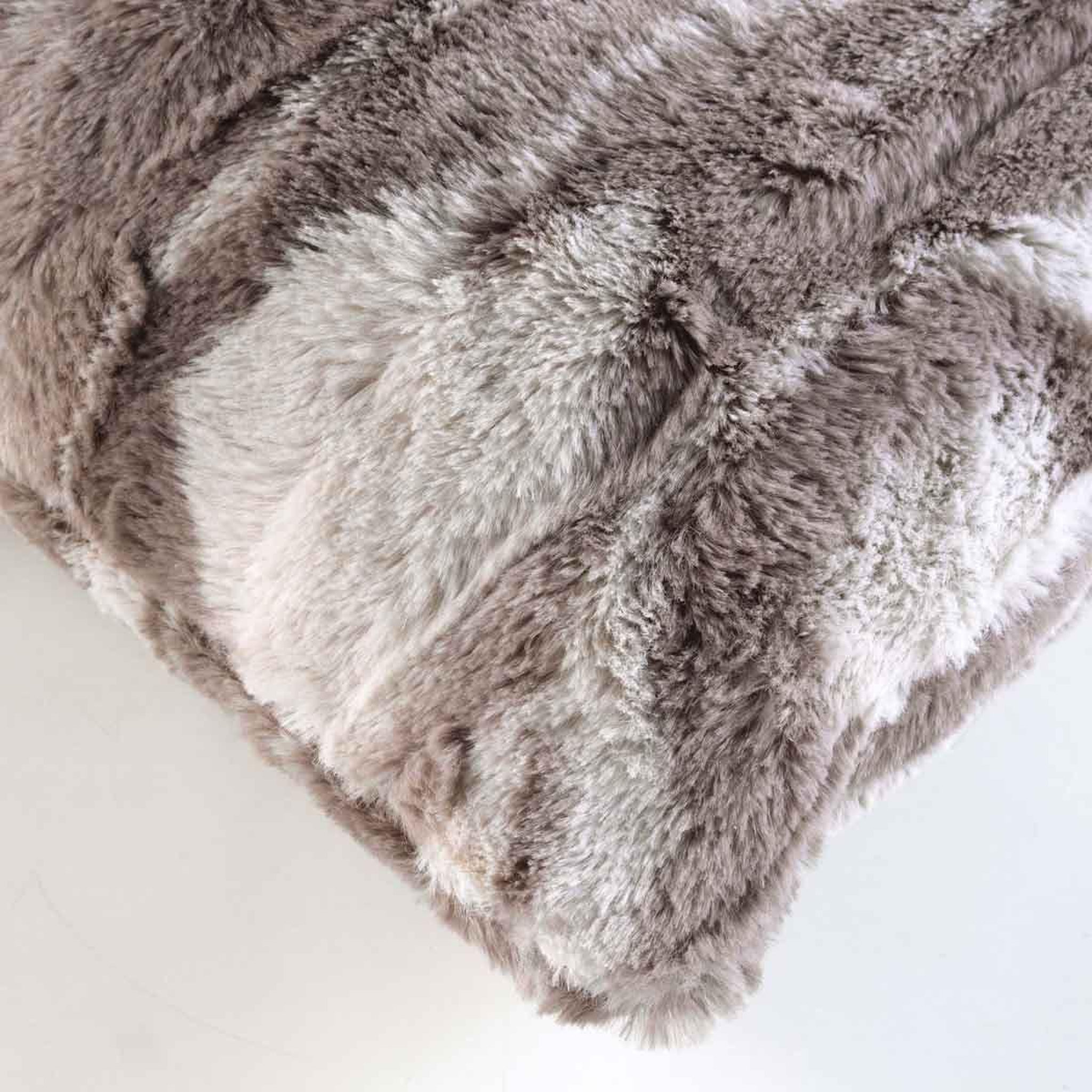 Voir la diapositive 3 : Douceur d'Intérieur Housse de coussin  caribou  40x40cm naturel