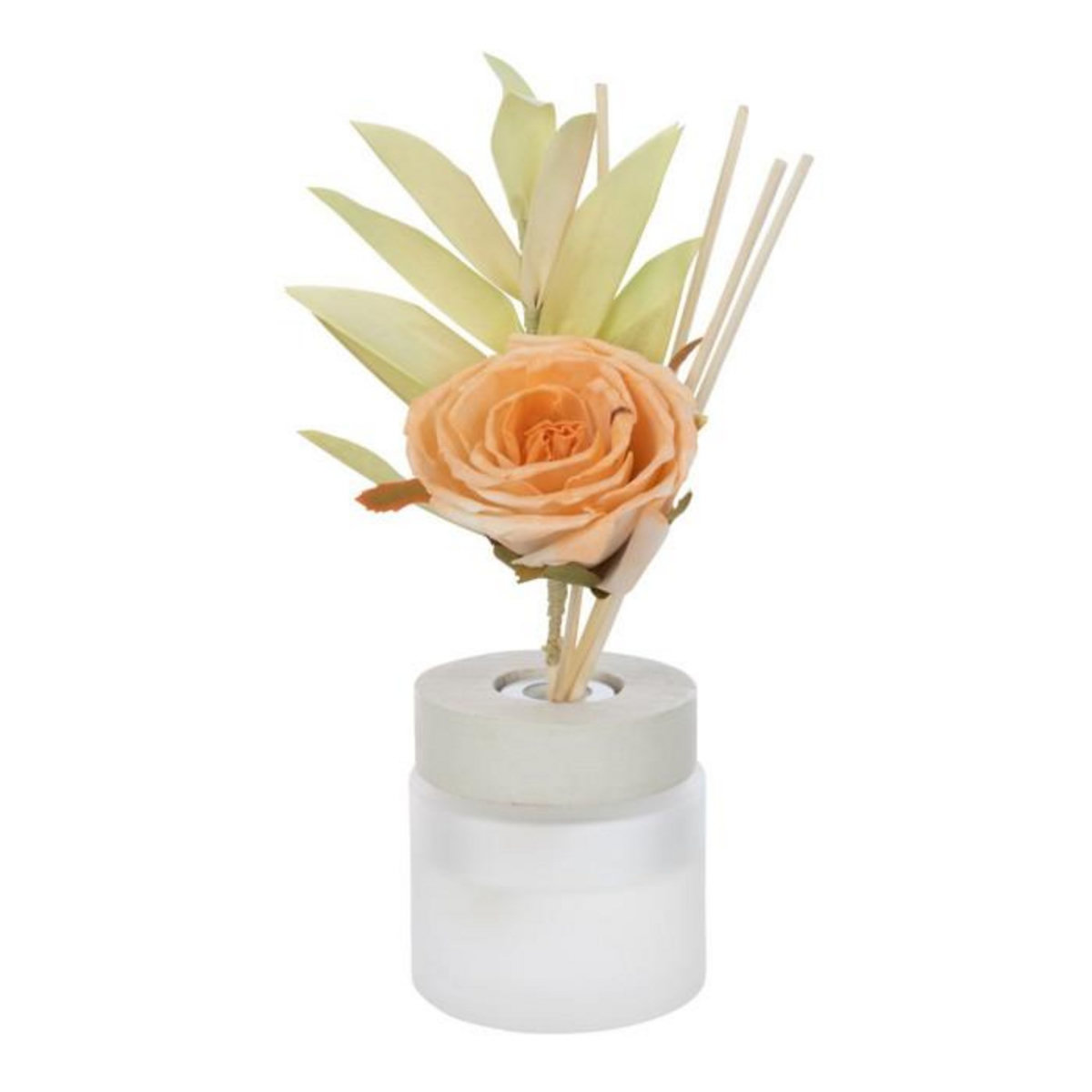 Paris Prix Diffuseur de Parfum en Verre  Fleur  100ml Orange