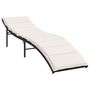 Voir la diapositive 3 : VIDAXL Chaises longues lot de 2 avec coussins noir resine tressee