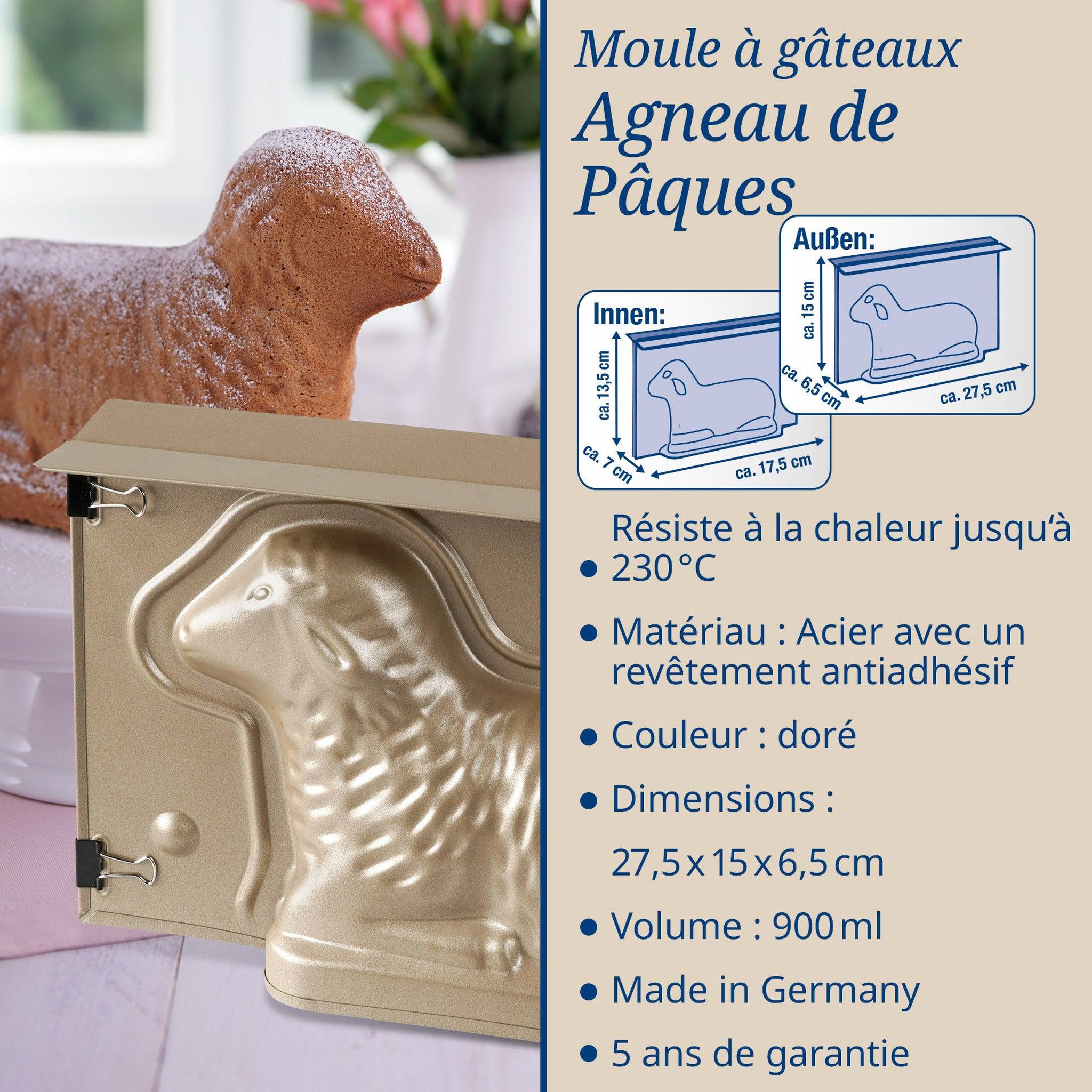 Voir la diapositive 3 : DR.OETKER Moule à gâteaux agneau pascal dr. Oetker baker edition