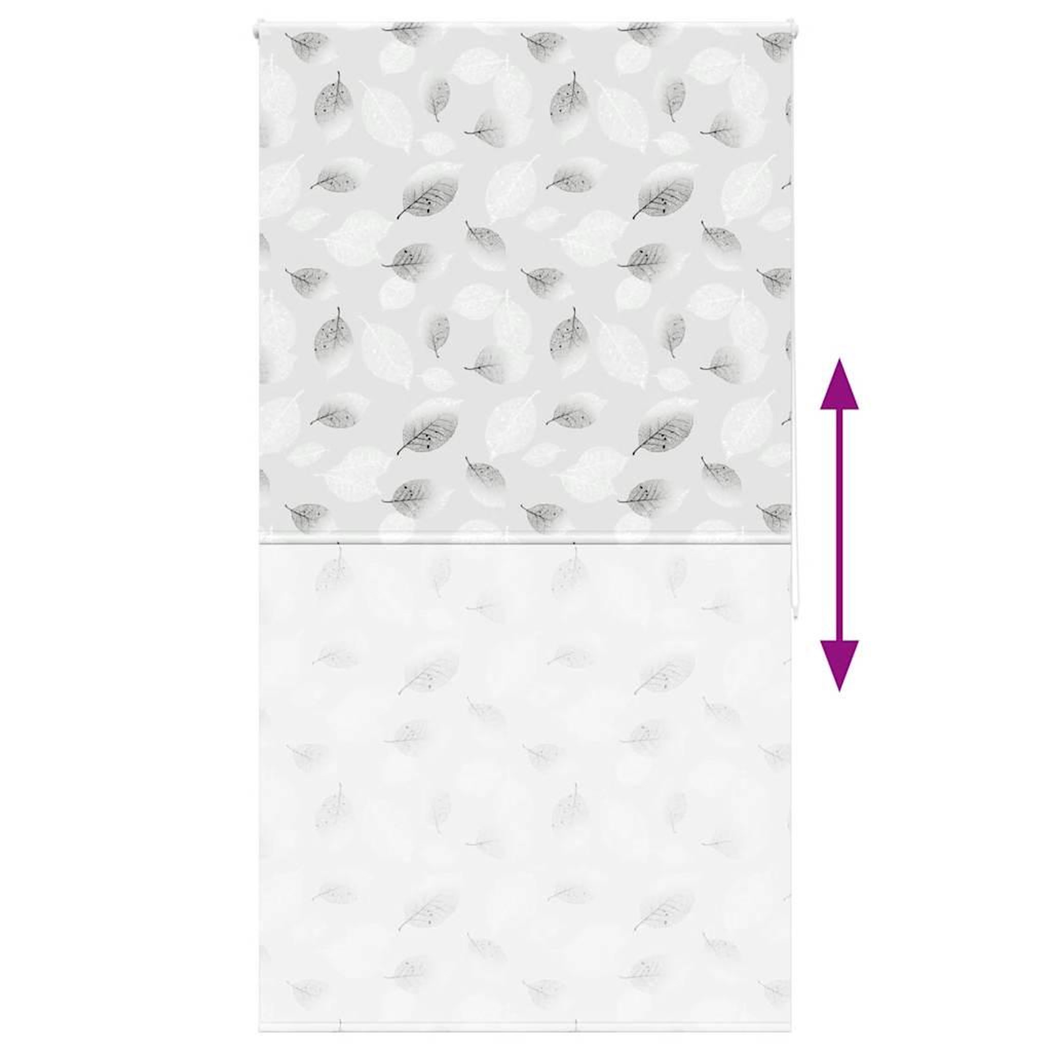 Voir la diapositive 5 : VIDAXL Store enrouleur de douche 140x240 cm largeur du tissu 136 cm