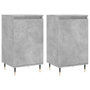 Voir la diapositive 2 : VIDAXL Buffets 2 pcs gris beton 40x35x70 cm bois d'ingenierie