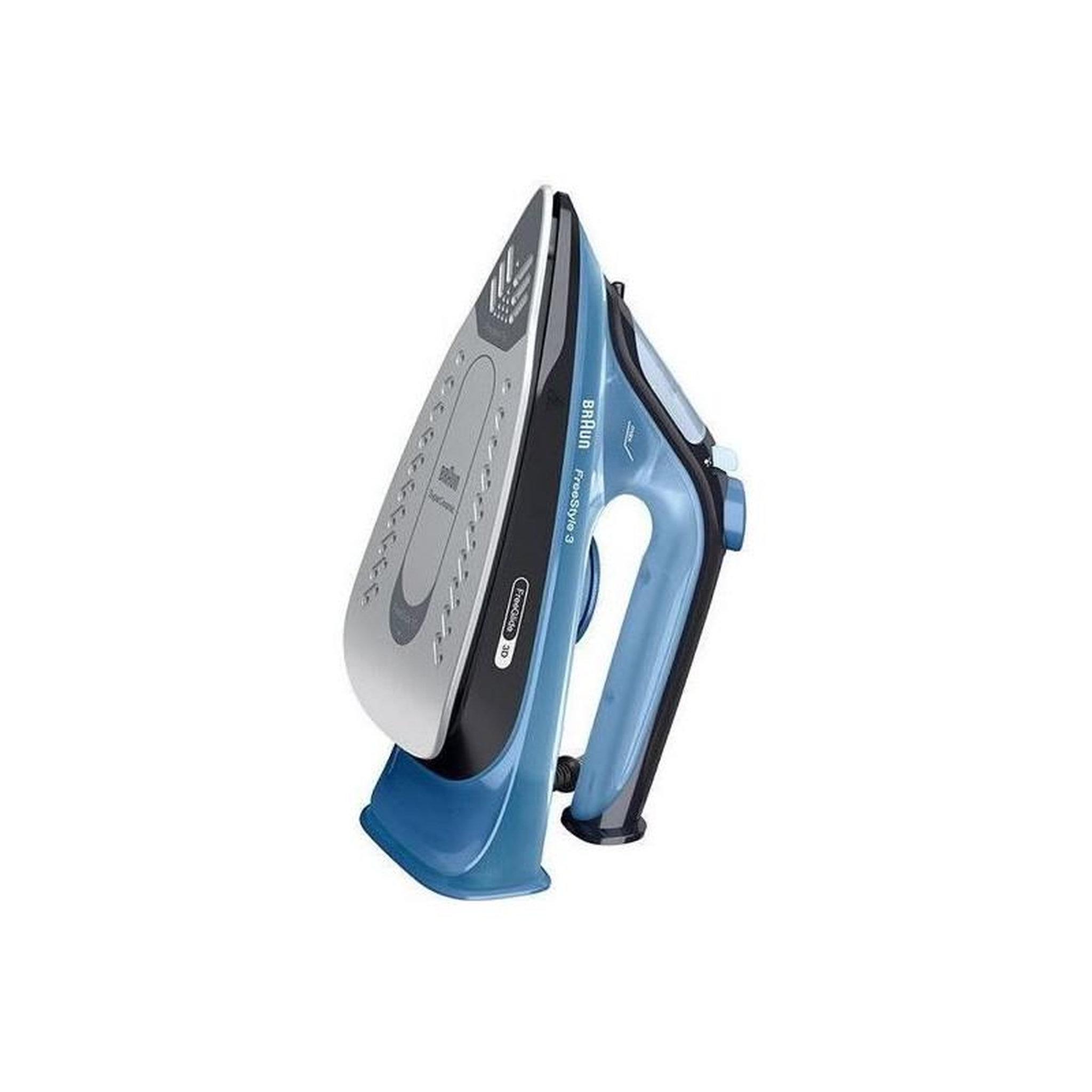 Voir la diapositive 6 : BRAUN BRAUN FI3194 BK FreeStyle 3 - Fer vapeur - Puissance 2400 W - Vapeur constante 45 g/min Pressing 200g/min - Semelle SuperCeramic