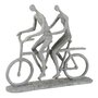 Paris Prix Statuette Déco  Tandem Couple  37cm Gris
