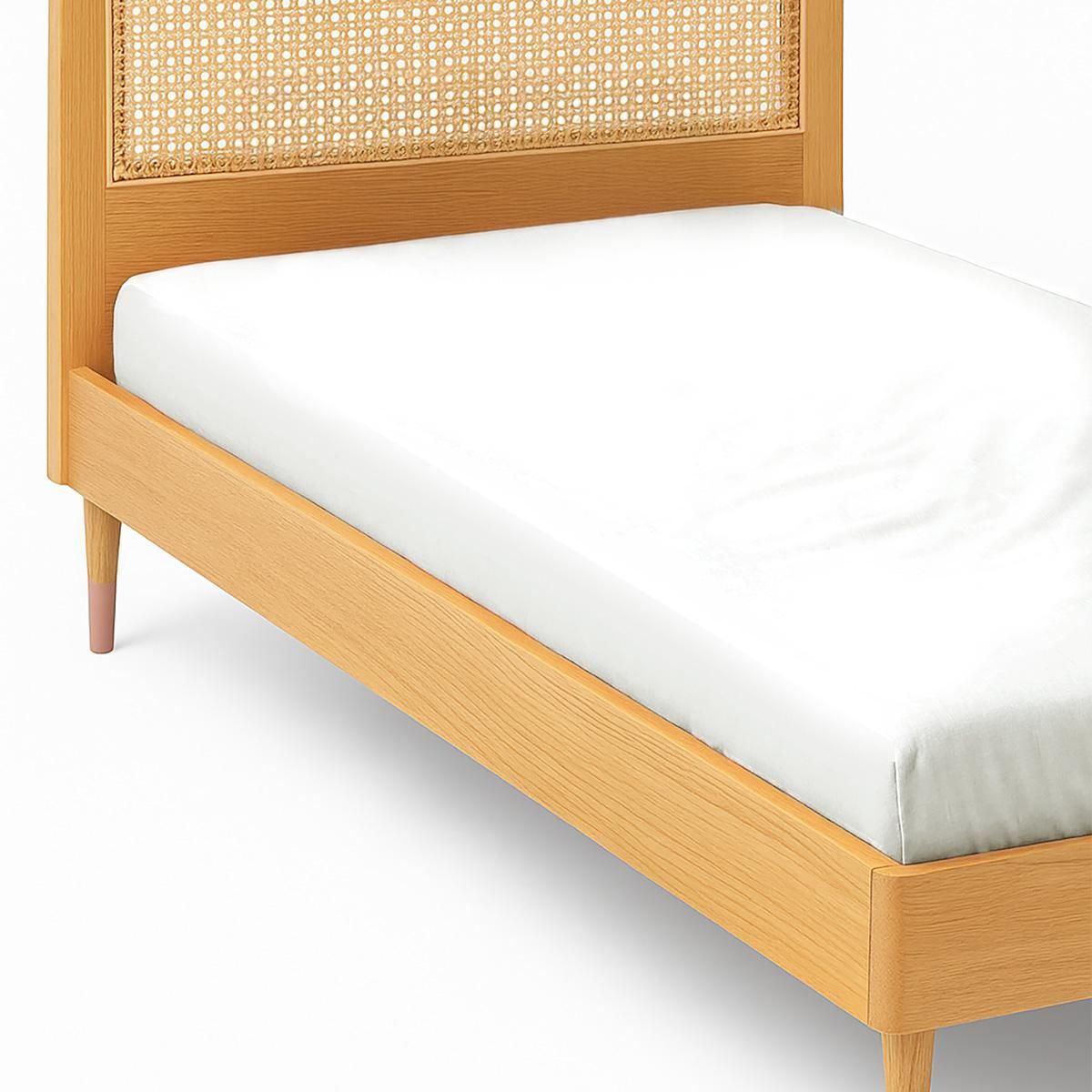 Petit Béguin Drap housse enfant écru 90 x 190 cm