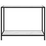 Voir la diapositive 2 : VIDAXL Table console Blanc 100x35x75 cm Verre trempe