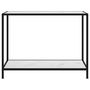 Voir la diapositive 2 : VIDAXL Table console Blanc 100x35x75 cm Verre trempe