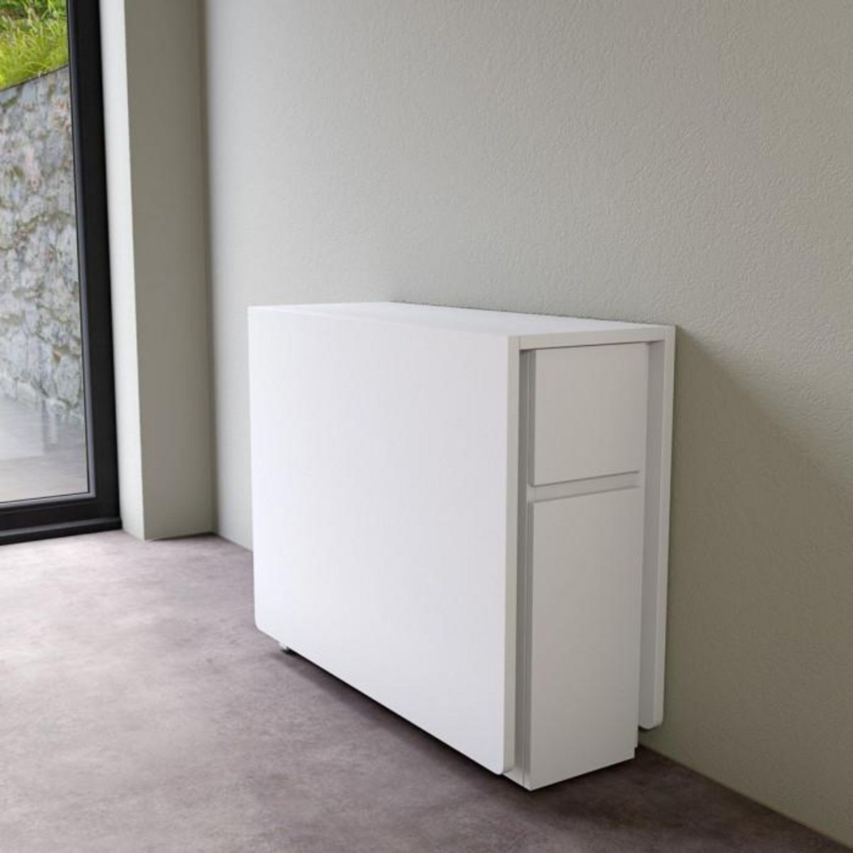 Paris Prix Table Console Pliante  Kungla  170cm Bouleau Blanc