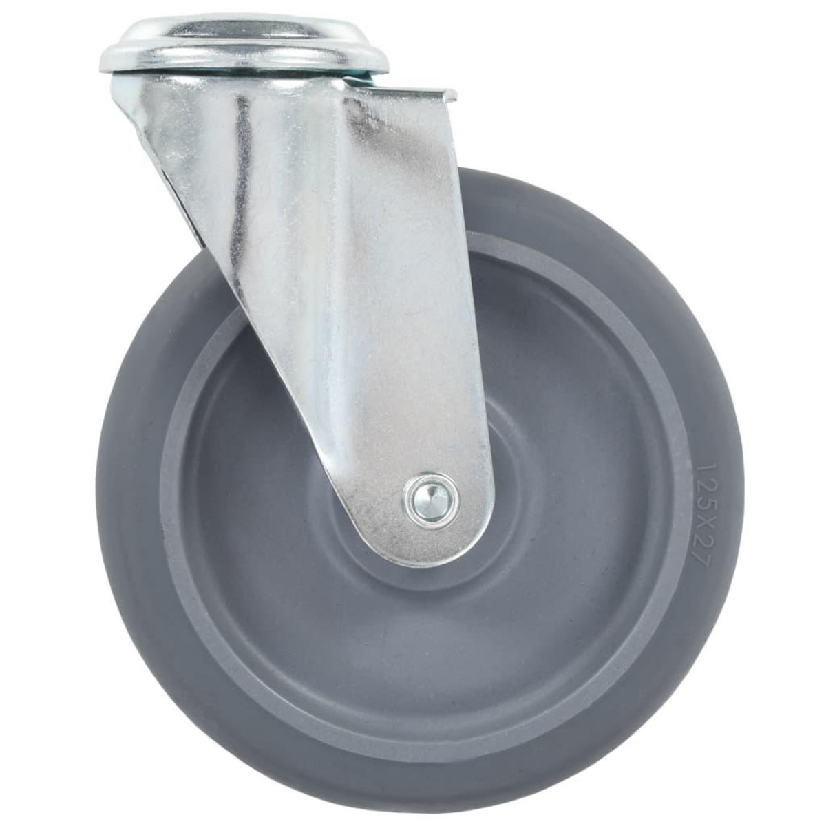 VIDAXL 32 pcs Roulettes pivotantes a trou de boulon 125 mm