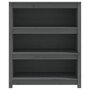 Voir la diapositive 5 : VIDAXL Bibliotheque Gris 80x35x97 cm Bois de pin massif