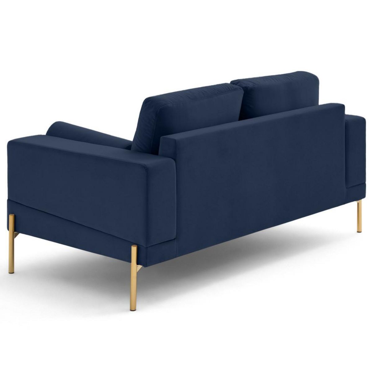 LISA DESIGN Isaure - canapé droit 2 places en velours