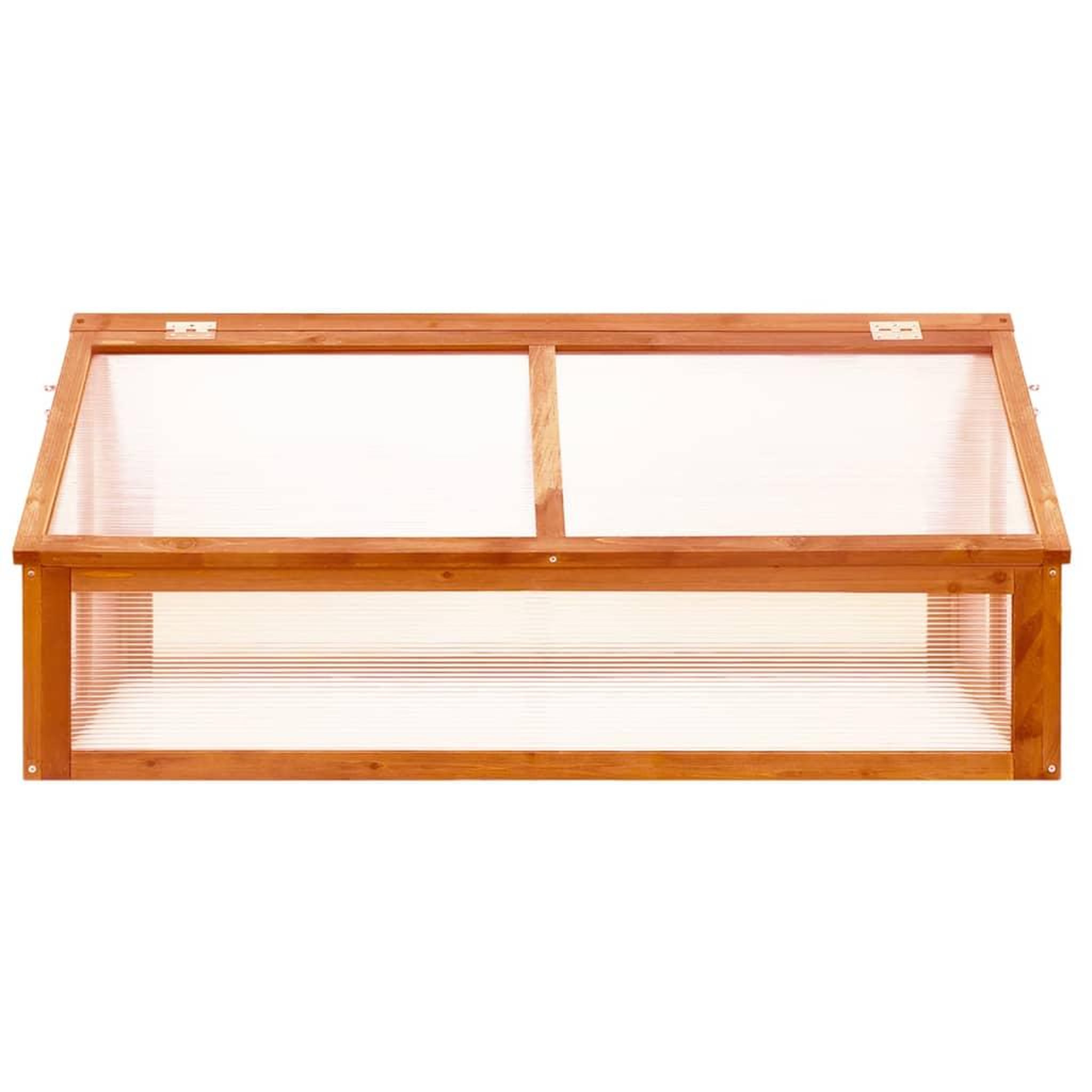 Voir la diapositive 3 : VIDAXL Serre Marron 114x80x50 cm Bois de sapin