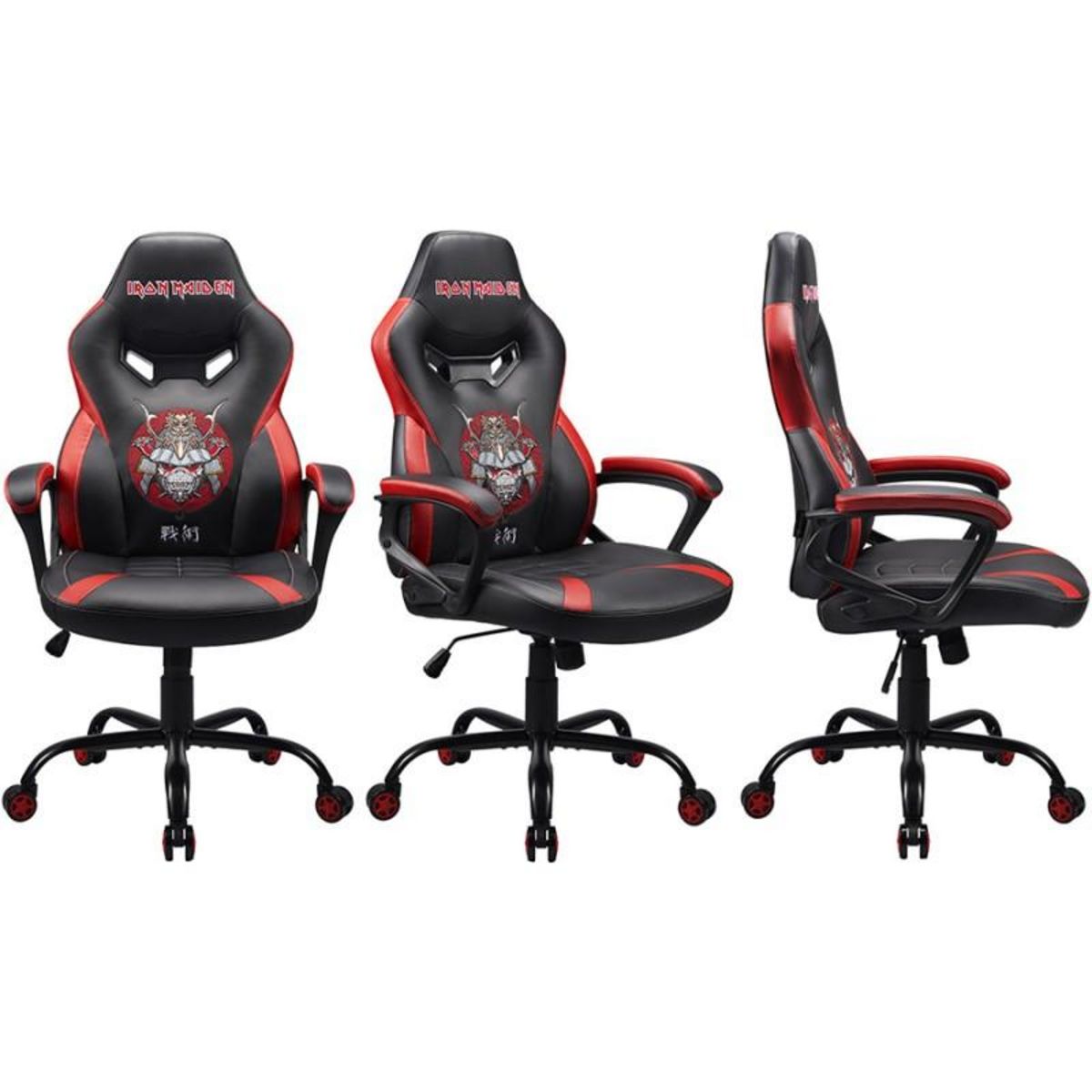 Subsonic Chaise gaming Iron Maiden Senjutsu , fauteuil gamer Noir et rouge taille S/M