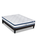 BELLECOUR BELLECOUR LITERIE | Ensemble CHENONCEAU | Matelas Mémoire de forme + Sommier Bois. Coloris disponibles : Blanc