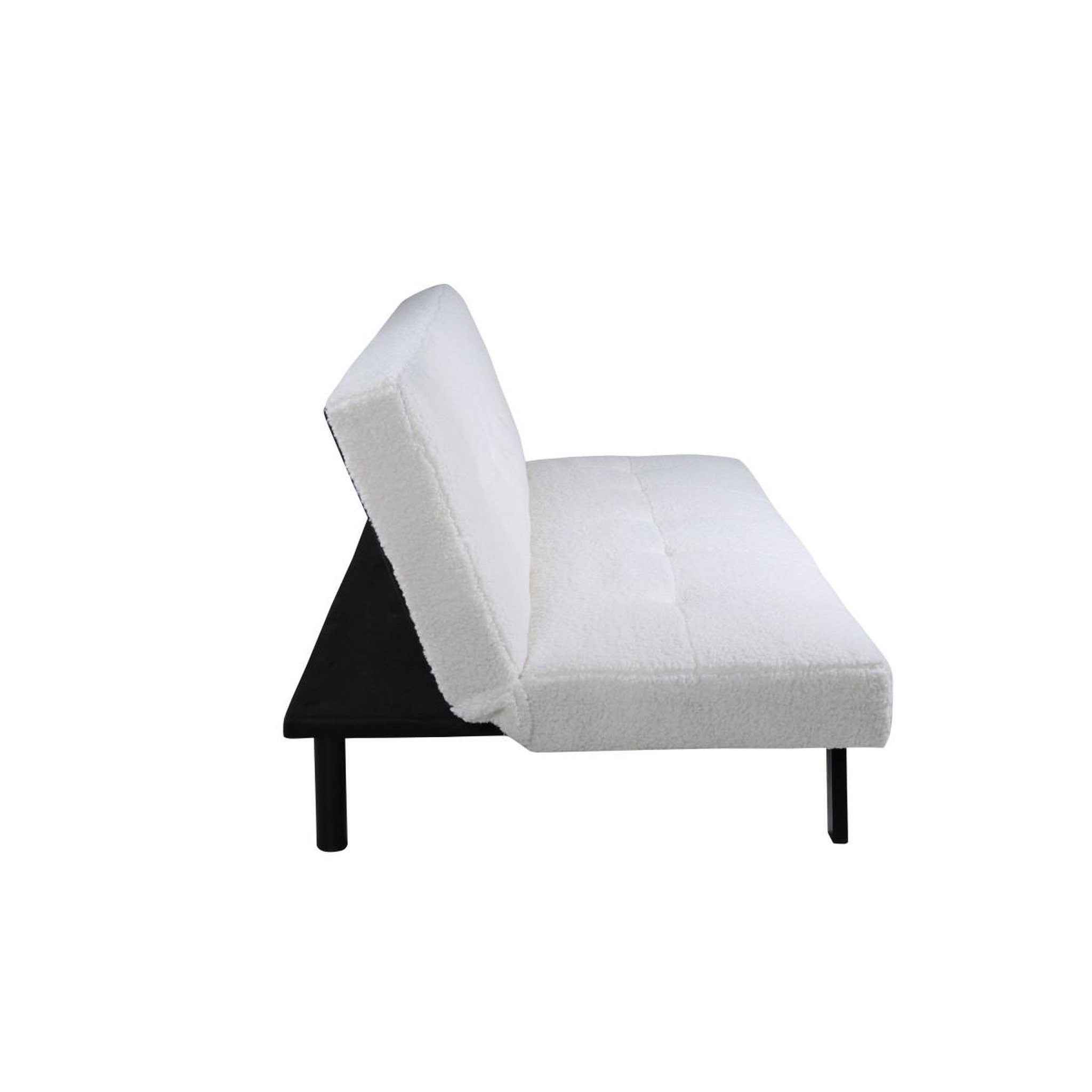 Voir la diapositive 5 : Paris Prix Canapé convertible bouclette  bodil  180cm blanc
