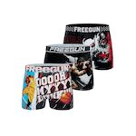 FREEGUN Lot de 4 boxers enfant US Sports. Coloris disponibles : Rouge