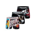 FREEGUN Lot de 4 boxers enfant US Sports. Coloris disponibles : Rouge